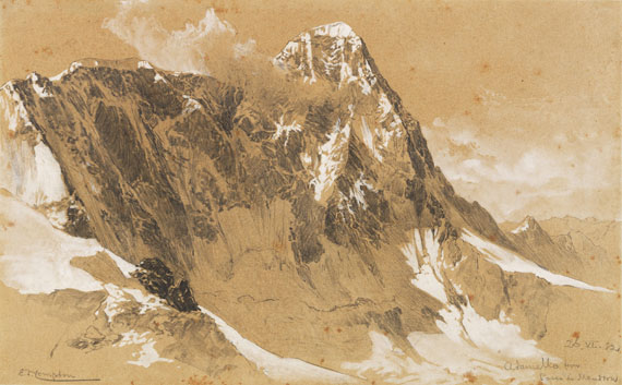 Edward Theodore Compton - Bleistiftzeichnung