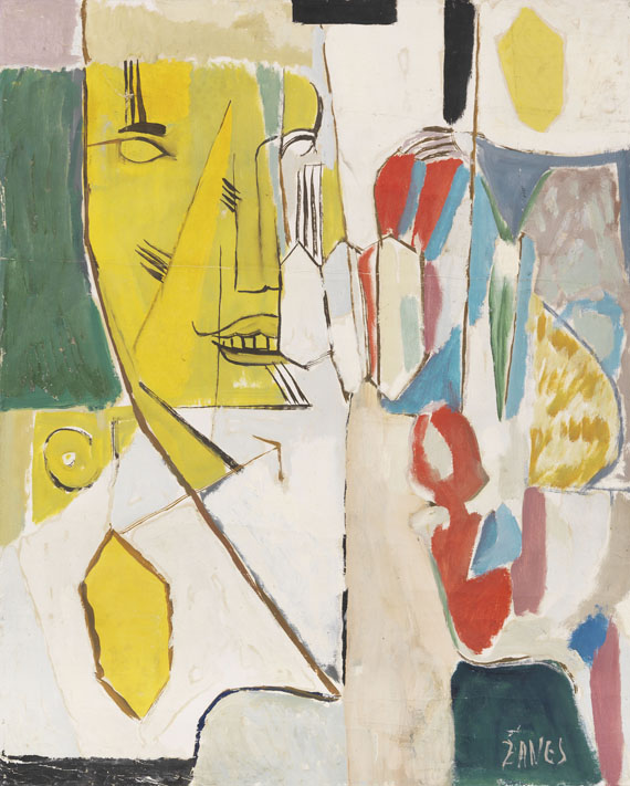 Herbert Zangs - Öl auf Leinwand