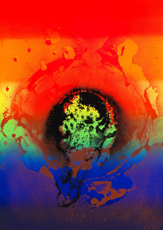 Otto Piene - Silkscreen in colors