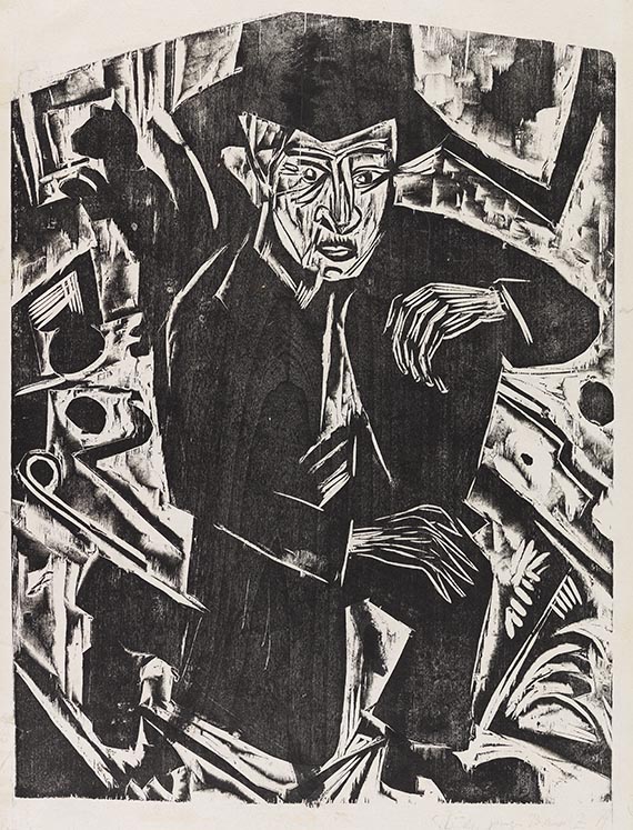 Kirchner, Ernst Ludwig - Woodcut