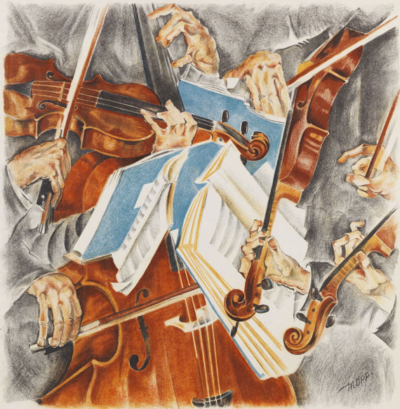 Oppenheimer, Max - Lithograph in colors