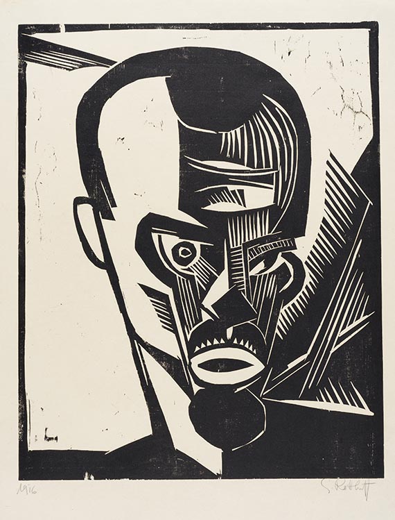 Schmidt-Rottluff, Karl - Woodcut