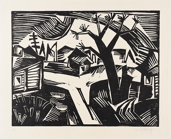 Schmidt-Rottluff, Karl - Woodcut