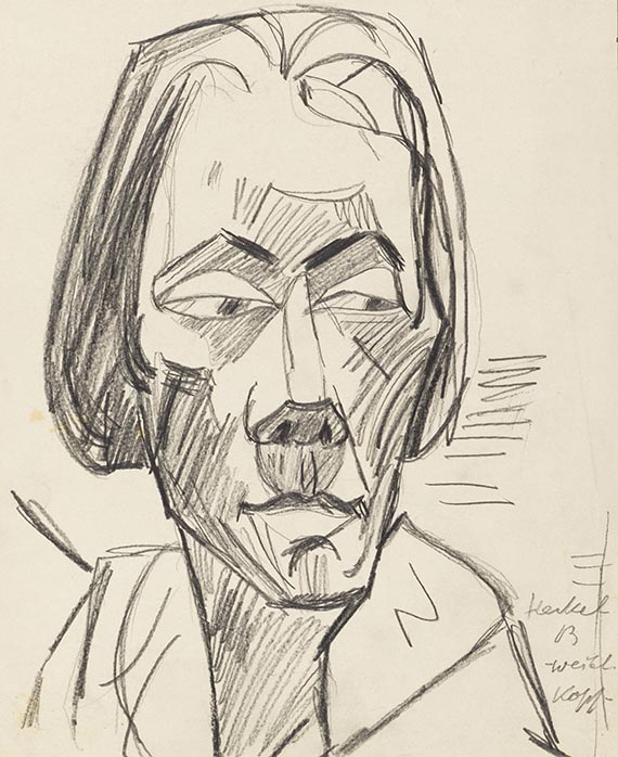 Erich Heckel - Pencil drawing