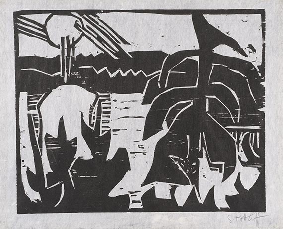 Schmidt-Rottluff, Karl - Woodcut