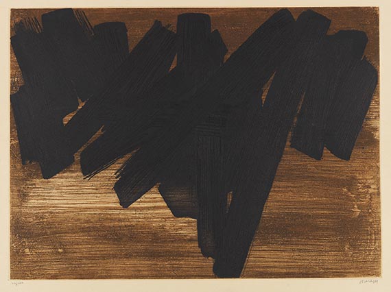 Pierre Soulages - Etching in colors