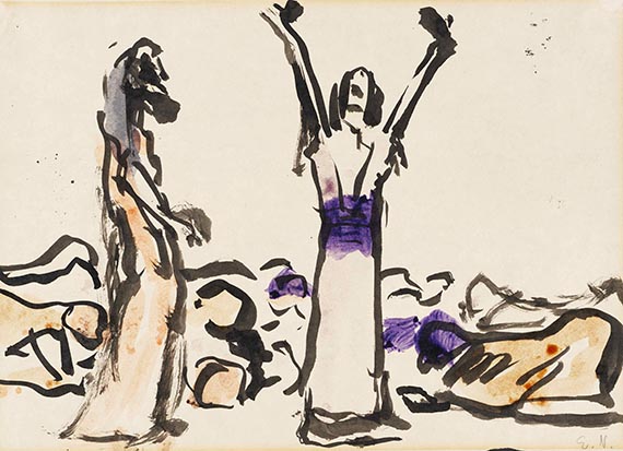 Nolde, Emil - Watercolor on paper