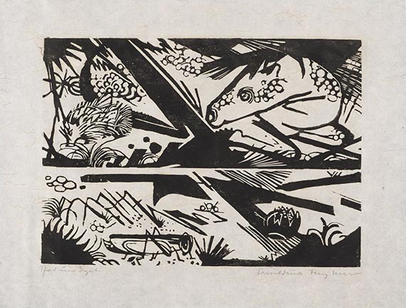 Franz Marc - Woodcut