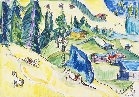 Ernst Ludwig Kirchner - Watercolor