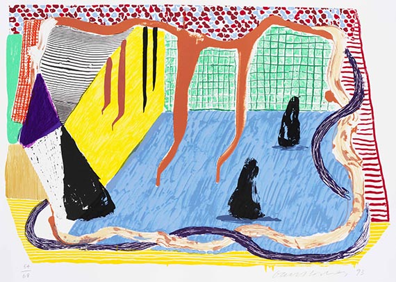 David Hockney - Silkscreen in colors