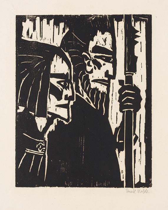 Nolde, Emil - Woodcut