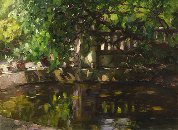 Koester, Alexander - Oil on cardboard