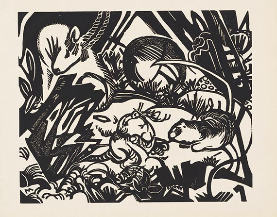 Marc, Franz - Woodcut