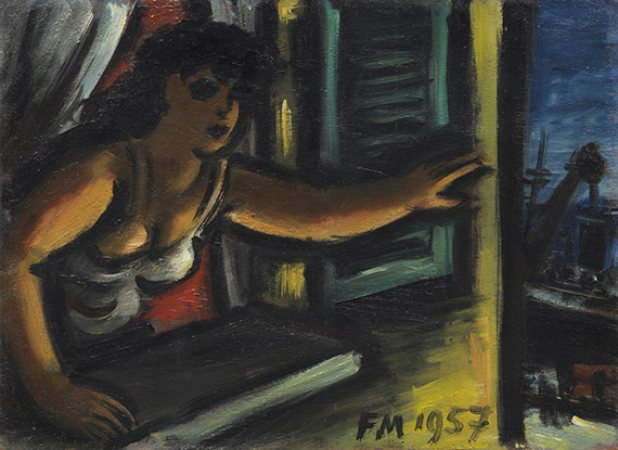 Masereel, Frans - Oil on fibreboard