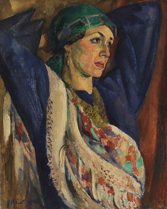 Ahlers-Hestermann, Friedrich - Oil on cardboard