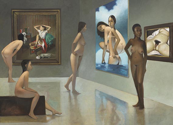 H&uuml;ppi, Johannes - Oil on canvas