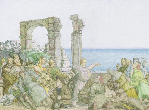 T&uuml;bke, Werner - Oil on canvas