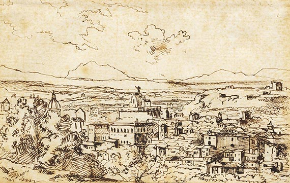 Kobell, Franz - Pen and India ink