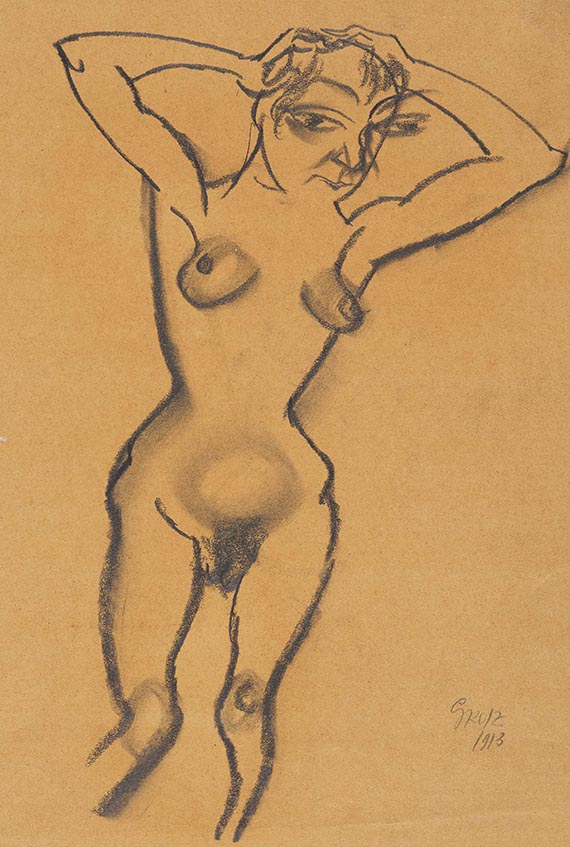 Grosz, George - Chalk drawing