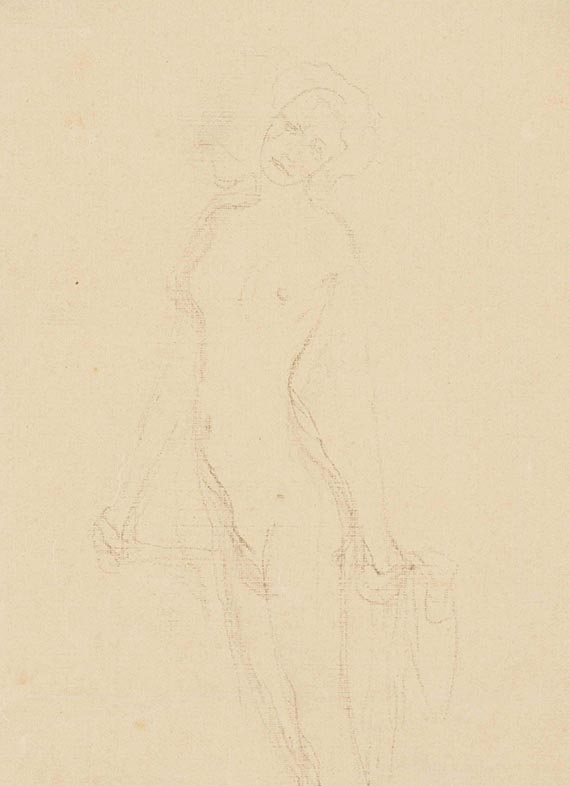 Klinger, Max - Pencil drawing