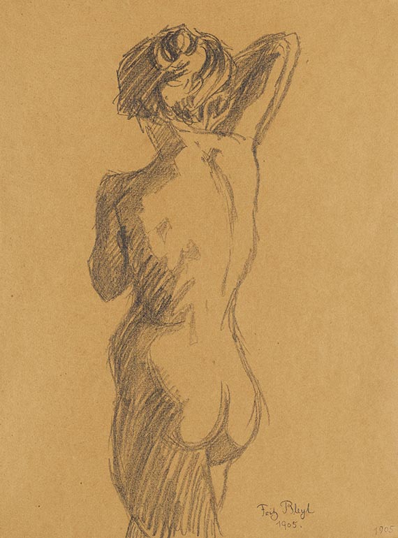 Bleyl, Fritz - Pencil drawing