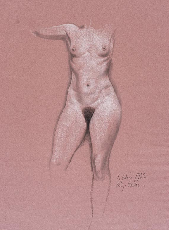 M&uuml;ller, Richard - Chalk drawing