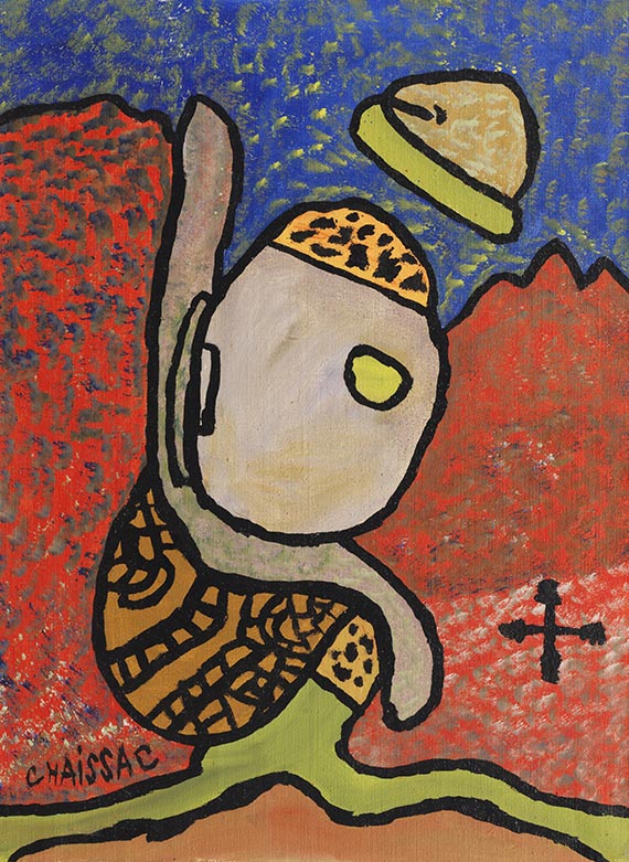 Chaissac, Gaston - Oil on canvas