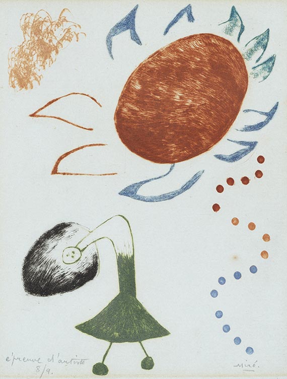 Mir&oacute;, Joan - Drypoint