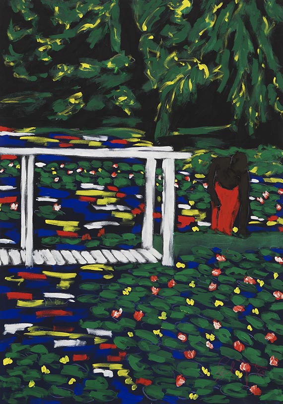 Salom&eacute; (d.i. Wolfgang Ludwig C - Acrylic on canvas