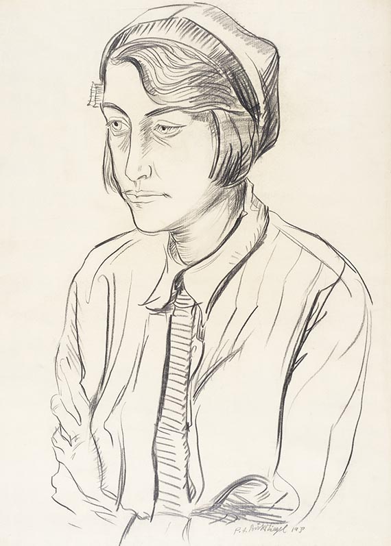 Böckstiegel, Peter August - Pencil drawing