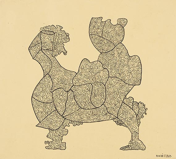 Chaissac, Gaston - India ink drawing