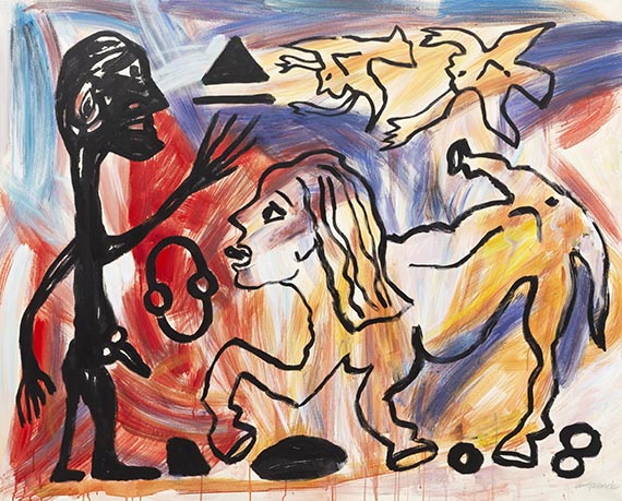 Penck (d.i. Ralf Winkler), A. R. - Mixed media