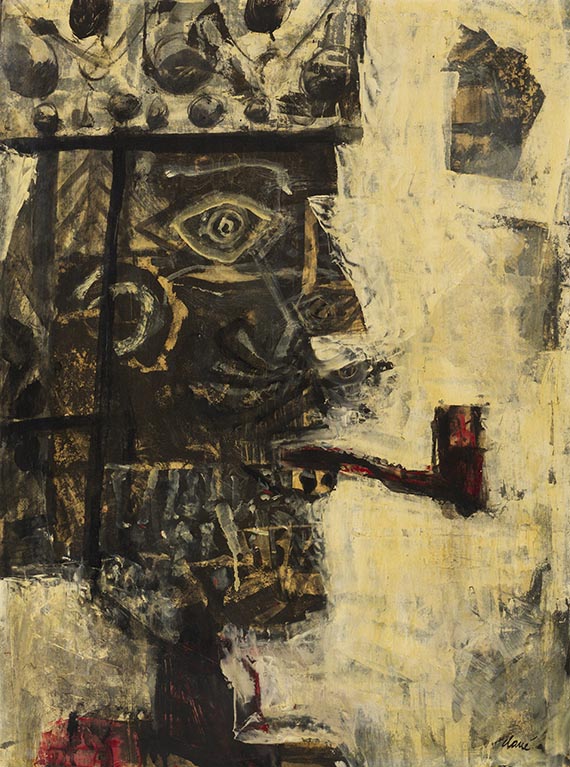 Clav&eacute;, Antoni - Oil on paper