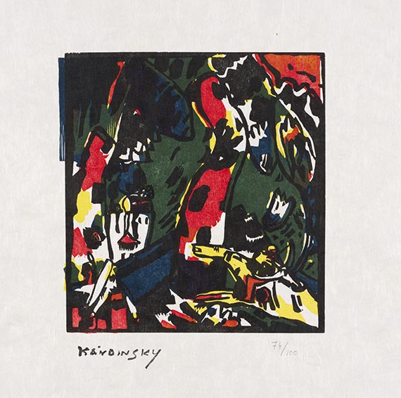 Kandinsky, Wassily - Woodcut in colors