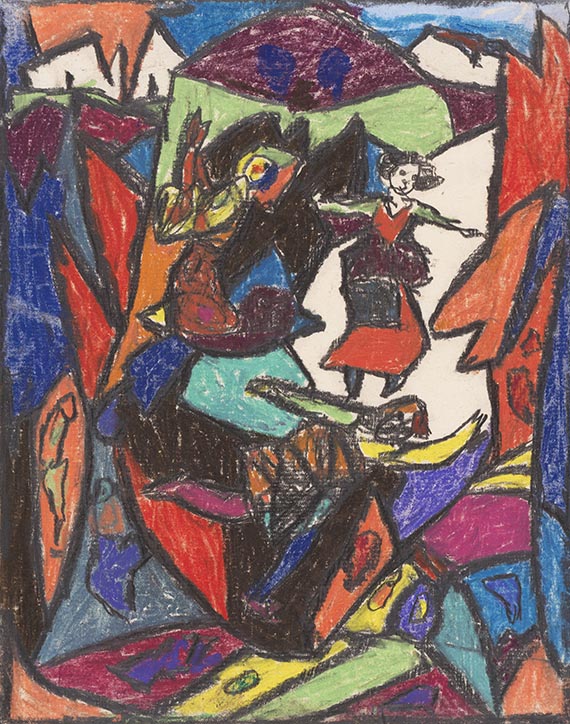 H&ouml;lzel, Adolf - Pastel