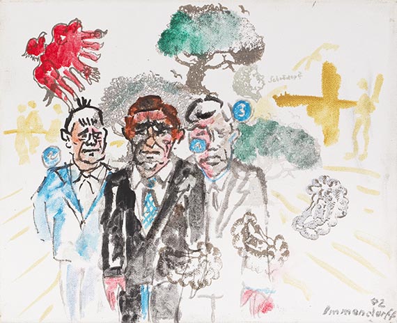 Immendorff, Jörg - Oil on canvas
