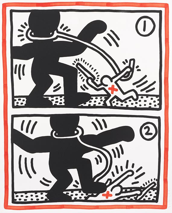 Haring, Keith - Lithograph in colors